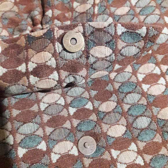 Dana Herbert Shoulder Bag Purse Snap Closure Brown - Picture 3 of 10